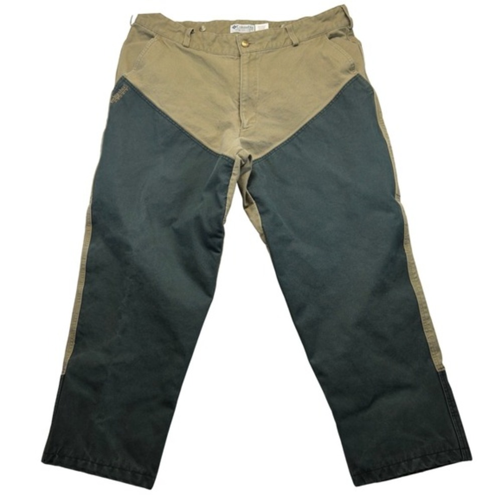 Columbia Briarshun Stout‎ Brush Pants Mens 42x30 Tan Canvas Hunting Work